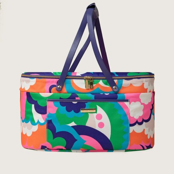 Trina Turk Insulated Picnic Tote NWT + Bonus Tumblers & Beach Blanket! - Picture 3 of 9